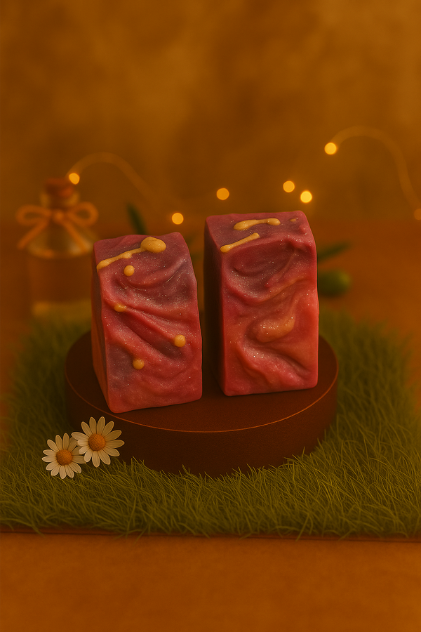 Berries and cream natural handmade soap bar-moisturizing artisan soap