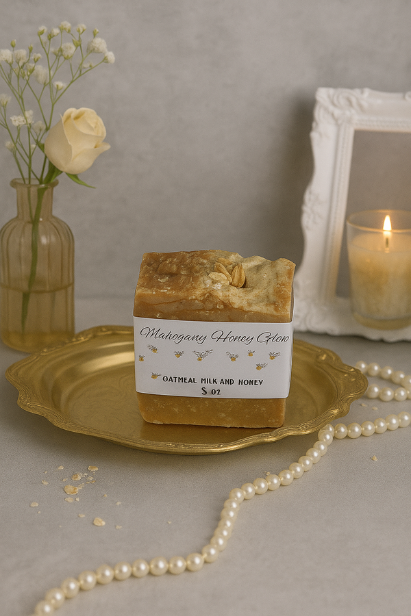 Natural Oatmeal Milk and Honey Soap Bar Moisturizing Goat Milk Soap