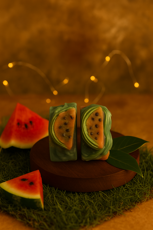 Wata Mel lone Artisan Soap with hydrating Aloe Vera